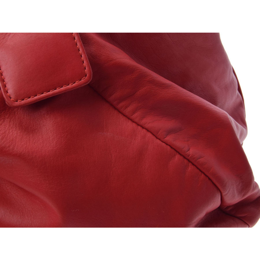 Bottega Veneta Boston Bag Red Lambskin - Picture 8 of 11